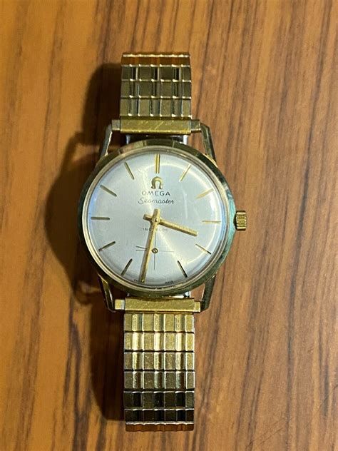 Vintage 1940s OMEGA Seamaster Incabloc 18K GP Swiss 17 